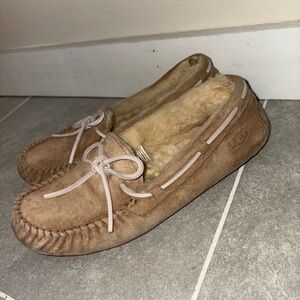 UGG Women's Beige Moccasin Slippers